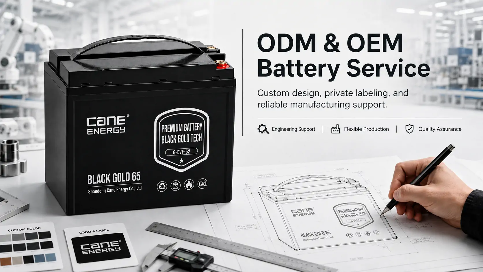 Cane Energy battery production line for OEM and ODM battery manufacturing